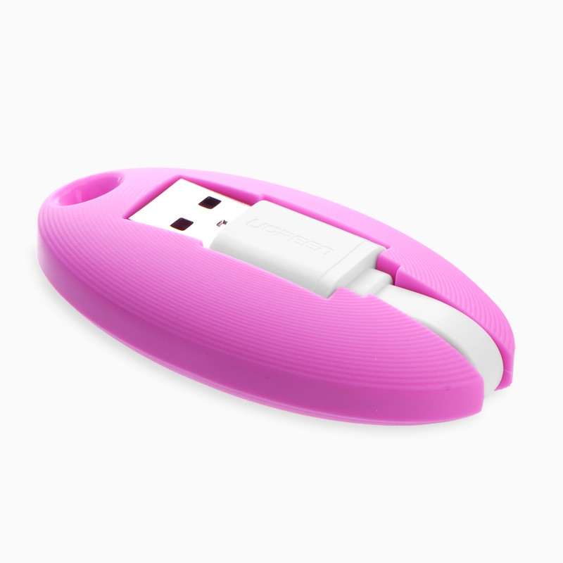 Usb Female Key Chain UGREEN 30310 Portable Micro USB Key Chain Cable-Pink
