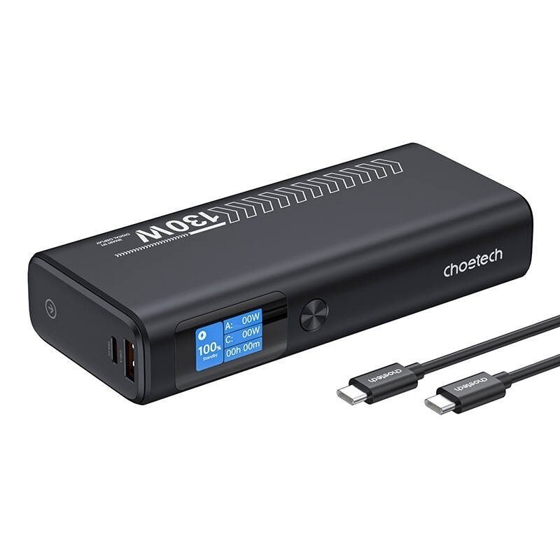 Choetech B702 20,000mAh PD130W USB-A + USB-C x 2, 3Ports & TFT Display ...