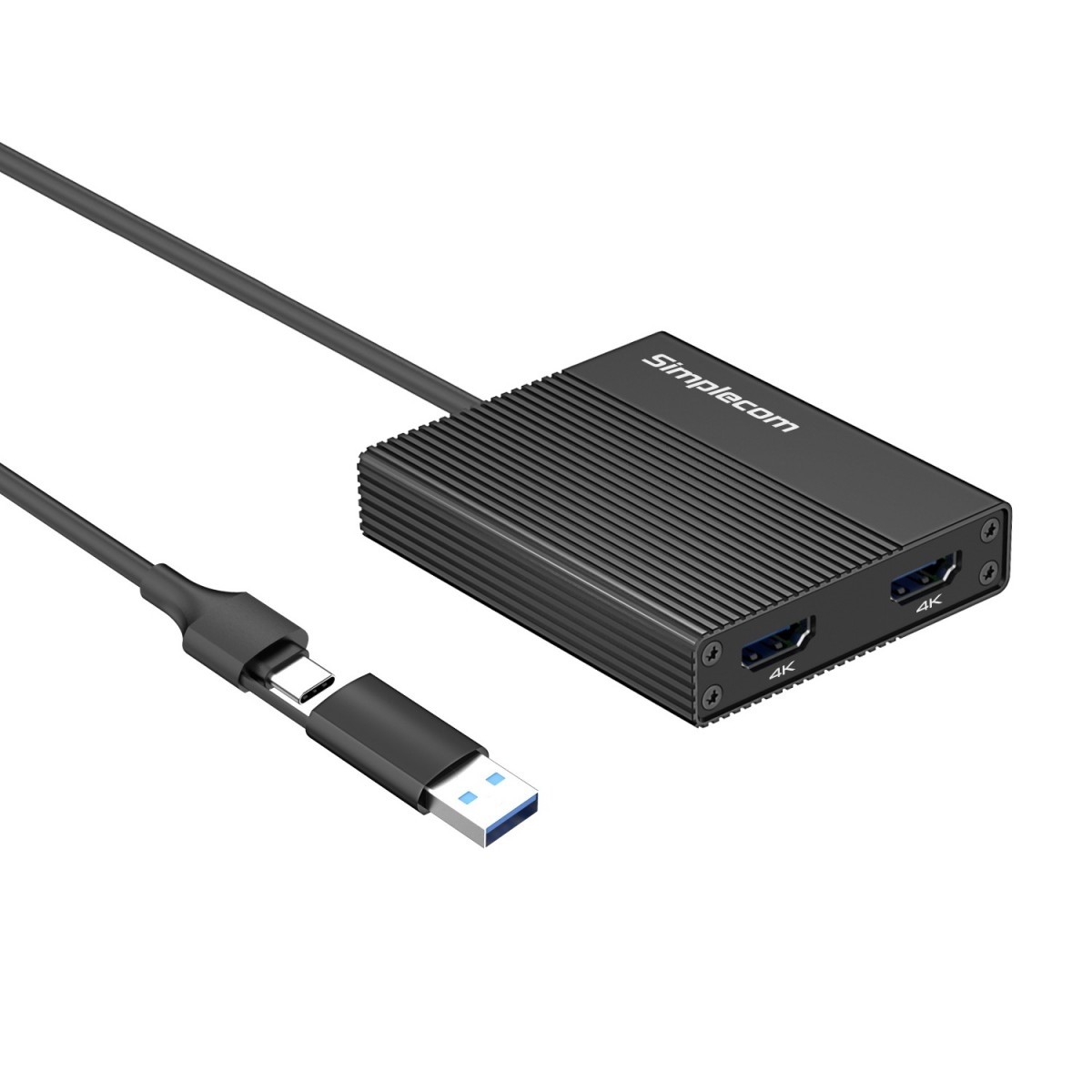 Usb2dynamixel Adapter Simplecom DA369 USB 3.0 or USB-C to Dual 4K HDMI 2.0 Display Adapter ...