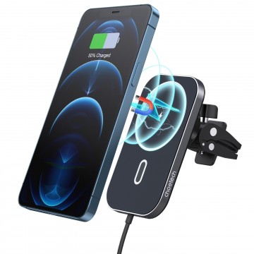 Choetech T200-F-V2 (201Bk) 15W Magleap Magnetic wireless Car charger & Holder 1M