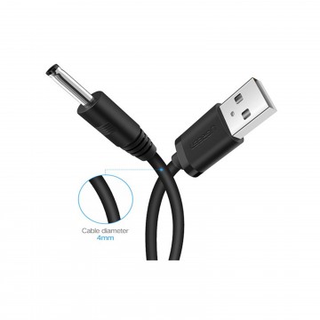 UGREEN 10376  USB2.0-A to DC 3.5mm M/F Charging Cable 1m (Black)