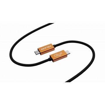 VOLANS VL-UT40 50cm Aluminium USB4 Cable – Thunderbolt 4 Compatible (40Gbps/8K/240W)