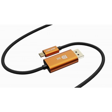 VOLANS VL-CD81 Ultra 8K USB-C to DisplayPort Cable V1.4 (1M)