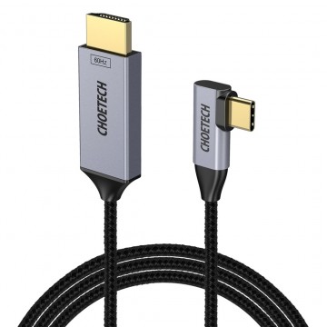 Choetech XCH-1803 Braided 4K@60Hz L Shaped TypeC to HDMI M/M cable 1.8M