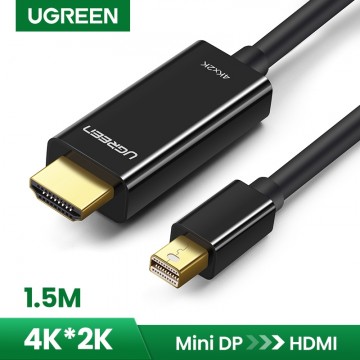 UGREEN 20848 mini dp male to hdmi 4K*2K cable -Black 1.5M 