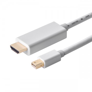 UGREEN 20849 mini dp male to hdmi  4K*2K cable -white 1.5M 