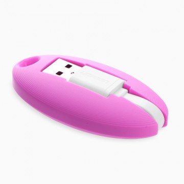 UGREEN 30310 Portable Micro USB Key Chain Cable-Pink