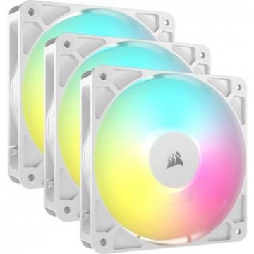 Corsair RS120 ARGB White, 120mm ARGB Fan, Triple Pack