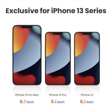 UGREEN 80969 Full Coverage HD Tempered Glass Screen Protector with Precise-Align Applicator for iPhone 13 Pro Max (2-Pack)