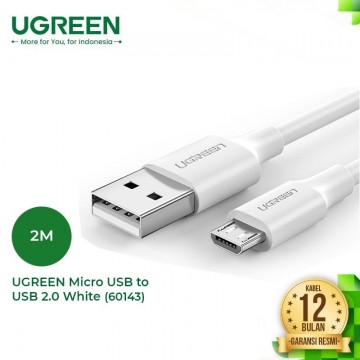 UGREEN 60143 USB-A to Micro USB Cable 2m (White)