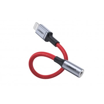UGREEN 70507 Lightning to 3.5mm Audio Adapter Red
