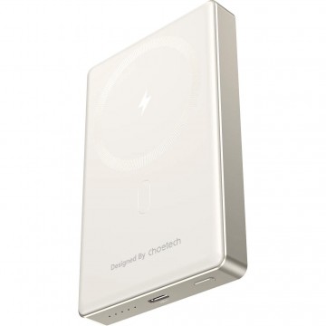 Choetech B739-WH 20W Slim USB-C 10000mAh Magnetic Power Bank -White