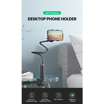 UGREEN 80906 Universal Phone Holder with Long Arm Black 90cm