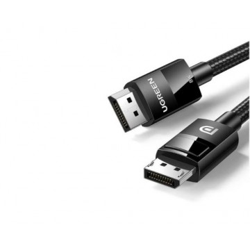 UGREEN 80390 DP V1.4 Male to Male Plastic Case Braided Cable 1m