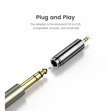 UGREEN 60711 3.5mm Male to 6.5mm Female Adapter