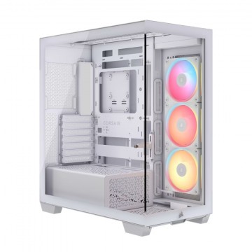 Corsair 3500X LX-R RGB iCUE LINK Mid-Tower PC Case - White, E-ATX CC-9011325-WW