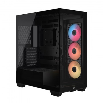 Corsair 3500X RS-R ARGB Mid-Tower PC Case - Black, ARGB, ATX/E-ATX CC-9011322-WW