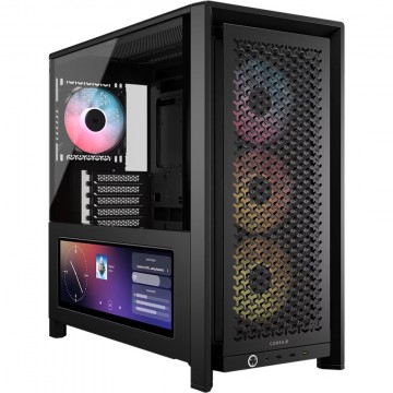 Corsair FRAME 4000D LCD RS ARGB Premium Mid-Tower PC Case - Black, ATX/E-ATX CC-9011326-WW