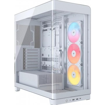 Corsair FRAME 4500X RS-R ARGB Panoramic Glass Mid-Tower PC Case White CC-9011315-WW