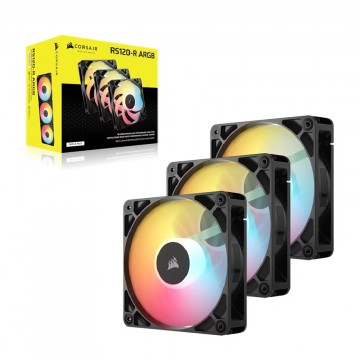 Corsair RS120-R ARGB 120mm PWM Reverse Fans Triple Pack - Black CO-9050196-WW