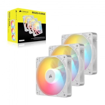 Corsair RS120-R ARGB 120mm PWM Reverse Fans Triple Pack - White CO-9050197-WW