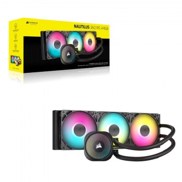 Corsair NAUTILUS 360 RS ARGB Liquid CPU Cooler, Aluminum Rad CW-9060093-WW