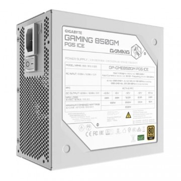 GIGABYTE GAMING 850GM PG5 ICE 850W 80+ Gold ATX 3.1 Power Supply GP-GME850GM PG5 ICE/PSU