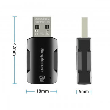 Simplecom NW830 Wi-Fi 6 and Bluetooth 5.3 Combo  - NW830