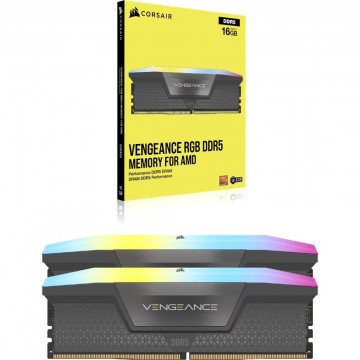 Corsair VENGEANCE RGB 32GB (2x16GB) DDR5 DRAM 6000MT/S GREY CMH32GX5M2B6000Z38