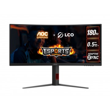 AOC 34" WQHD Curved Monitor – 3440×1440@180Hz - CU34G4