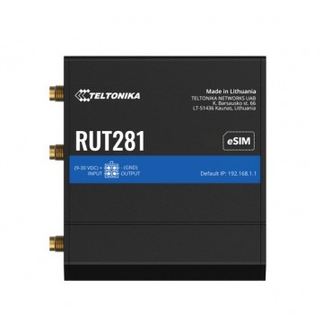 Teltonika RUT281 COMPACT GLOBAL LTE CAT 4 ROUTER - RUT281004000