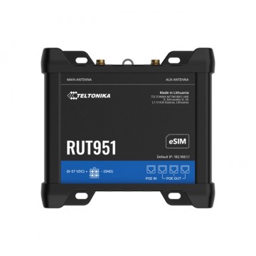 Teltonika RUT951 Industrial PoE+ Cellular Router - RUT951610R00