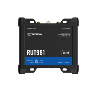 Teltonika RUT981 GLOBAL 4G ROUTER, DUAL SIM & eSIM, 2 x RJ45 Ports, PSU included - RUT981000400