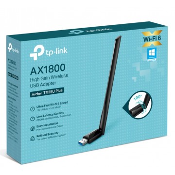 TP-Link Archer TX35U Plus AX1800 High Gain Wireless USB Adapter
