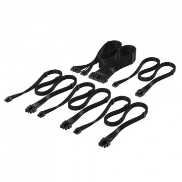 Corsair Elite Premium Individually Sleeved Type-4 PSU Cables Starter Kit - BlackCP-8920373