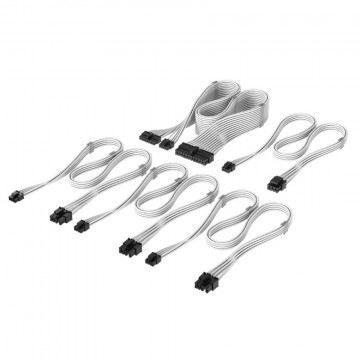 Corsair Elite Premium Individually Sleeved Type-4 PSU Cables Starter Kit - White CP-8920374