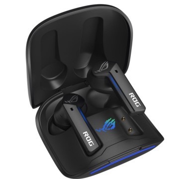 ASUS ROG Cetra True Wireless SpeedNova Black, Dual-Mode, Bone-Conduction AI Microphones