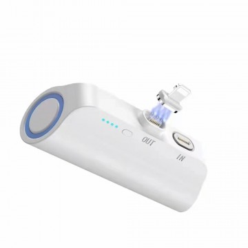 Choetech B660-WH 3000mAh Mini Power Bank with 3 Magnetic Connectors - White