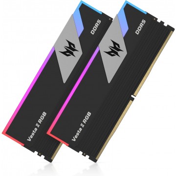 Predator Vesta II RGB 32GB (2x 16GB) DDR5 6000MHz CL32 Desktop Memory - Black