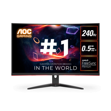 AOC C32G2ZE 31.5" 240Hz 0.5ms FreeSync Premium Curved Gaming Monitor