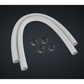 Corsair Sleeving Kit for AIO CPU Coolers - 400mm - White, TWO-YEAR WARRANTY