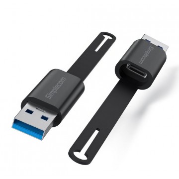 Simplecom CA132 USB-A Male to USB-C Female Adapter USB 3.2 Gen 2 Data & Charging Double-Side 10Gbps