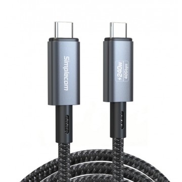 Simplecom CA615 USB-C to USB-C Cable USB4 40Gbps 5A 240W PD3.1 8K@60Hz 1.5M