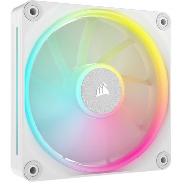 Corsair LX120 White, Single/ iCUE LINK LX120 RGB 120mm PWM Single Fan Expansion - White