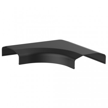 Brateck Plastic Cable Cover Joint L Shape Material:ABS Dimensions 127x127x21.5mm - Black