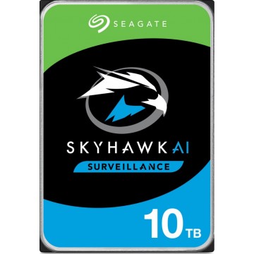 Seagate 10TB 3.5' SkyHawk Surveillance AI, 512E SATA3 6Gb/s 256MB Cache 24x7 HDD ST10000VE001  5 Years Warranty