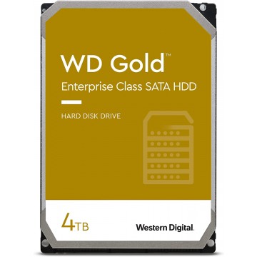 Western Digital 4TB WD Gold Enterprise Class Internal Hard Drive - 7200 RPM Class, SATA 6 Gb/s, 256 MB Cache, 3.5' -  5 Years Limited Warranty