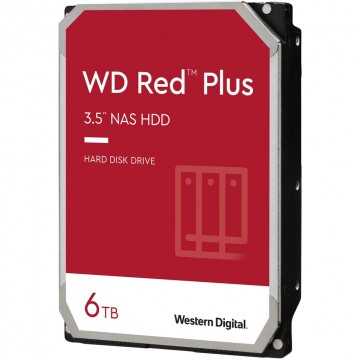 Western Digital WD Red Plus 6TB 3.5" SATA III NAS Hard Drive - WD60EFPX
