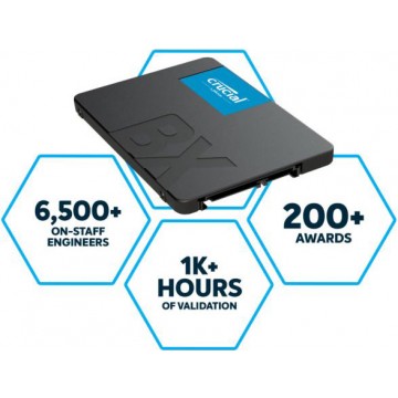 Crucial BX500 500GB SATA 2.5" 3D NAND SSD - CT500BX500SSD1