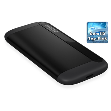 Crucial X8 2TB External Portable SSD ~1050MB/s USB3.2 USB-C USB3.0 USB-A Durable Rugged Shock Proof for PC MAC PS4 Xbox Android iPad Pro